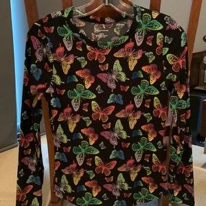 New without tags size M black long sleeved top